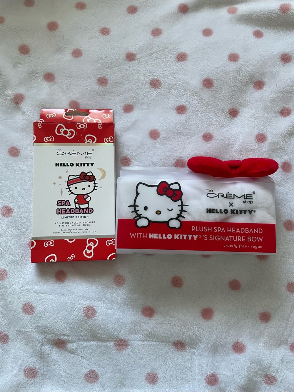 hello kitty the crème shop headbands set, brand new!